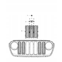 Kamera w grill GLADIATOR WRANGLER 68436466AA