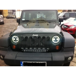 Reflektory LED Jeep Wrangler JK - HOMOLOGACJA E8