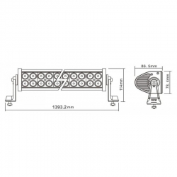 Panel LED 300W 100 LED 1393mm LB0030