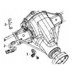 Wtyczka czujnika blokady D44 Wrangler Rubicon JK 07-17 68003569AA 68003569