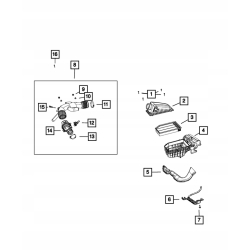 Mocowanie FILTRA POWIETRZA WRANGLER JL 2.0T 3.6 68298218AA 68298218AB