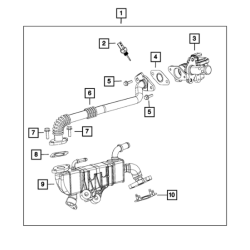 Uszczelka kołnierza rury EGR - Mopar (5281493AB)