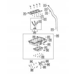 Miska olejowa silnika WRANGLER JL 2.0T 4xe PHEV 05048692AA 05048692AB