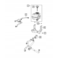 Przewód / rura zbiornika płynu wyrównawczego WRANGLER JL 2.0T 68280800AE