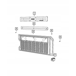 Klapa tylna - plastik osłona klapy WRANGLER JL 18+ 6BZ42TX7AC