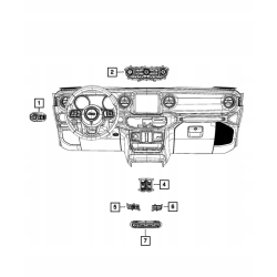 Przełącznik przeciwmgielne WRANGLER JL EU 68304633AC