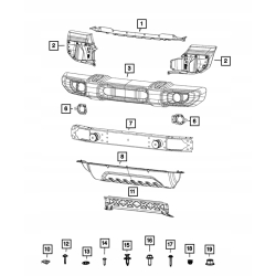 Mocowanie halogenu WRANGLER JL SPORT GLADIATOR 68293713AA