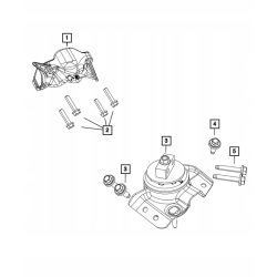 ŁAPA LEWA MOCOWANIE SILNIKA PODUSZKA WRANGLER 392 JL 6.4 SRT 68490439AA