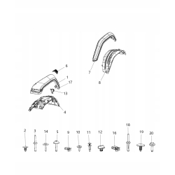 Poszerzenie prawe tylne WRANGLER RUBICON 6CE78RXFAE