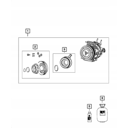 Kompresor klimatyzacji  WRANGLER JL GLADIATOR JT 3.6 68292169AB