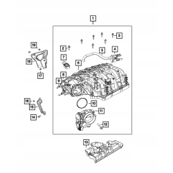 Przepustnica dolot WRANGLER JK 3.6 2012-2018 05184349AF